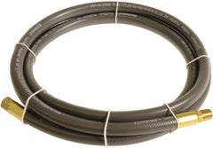 Continental ContiTech - 3/8" ID x 0.6" OD 10' Long Multipurpose Air Hose - MNPT x FNPT Ends, 300 Working psi, -10 to 158°F, 1/4" Fitting, Gray - A1 Tooling