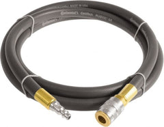 Continental ContiTech - 3/4" ID x 1.11" OD 20' Long Multipurpose Air Hose - Industrial Interchange Safety Coupler x Male Plug Ends, 250 Working psi, -10 to 158°F, 3/4" Fitting, Gray - A1 Tooling