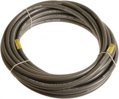 Continental ContiTech - 1/4" ID x 0.45" OD 100' Long Multipurpose Air Hose - FNPT x FNPT Ends, 300 Working psi, -10 to 158°F, 1/4" Fitting, Gray - A1 Tooling