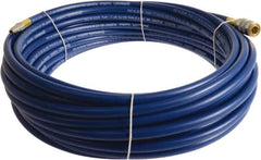 Continental ContiTech - 1/4" ID x 0.45" OD 15' Long Multipurpose Air Hose - Industrial Interchange Safety Coupler x Male Plug Ends, 300 Working psi, -10 to 158°F, 1/4" Fitting, Blue - A1 Tooling