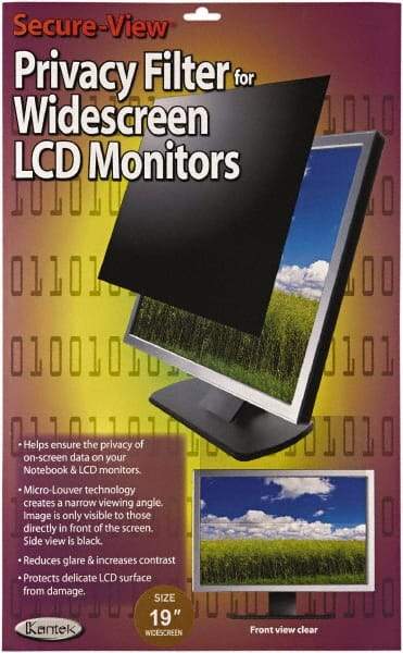 Kantek - Privacy Filter - Use with 19" Widescreen LCD Monitor - A1 Tooling