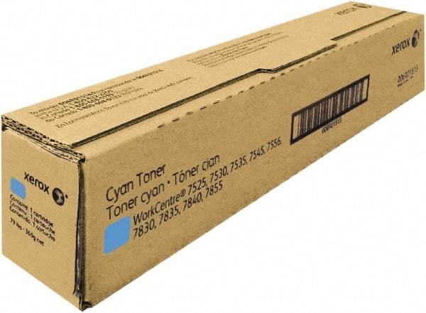 Xerox - Cyan Toner Cartridge - Use with Xerox WorkCentre 7525, 7535, 7530, 7545, 7556 - A1 Tooling