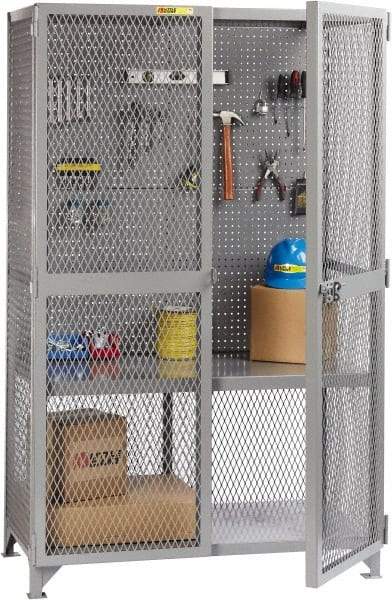 Little Giant - 1 Shelf Visible Storage Cabinet - Steel, 49" Wide x 33" Deep x 78" High, Gray - A1 Tooling