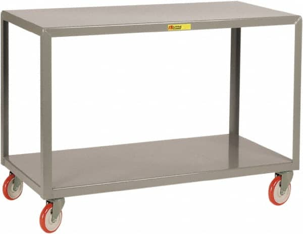 Little Giant - Mobile Table - Steel, Fixed Leg, Gray, 48" Long x 30" Deep x 34" High - A1 Tooling