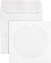 Quality Park - 1 Compartment, 5" Wide x 5" High x 1/4" Deep, CD/DVD Sleeves - Paper, White - A1 Tooling