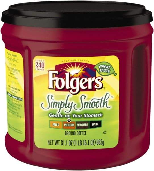 Folgers - Coffee, Simply Smooth, 31.1 oz Canister - A1 Tooling