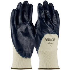 ‎56-3170/XL Coated Supported Gloves - ArmorLite - Interlock Liner - LW - Blue - Nitrile Palm Coat - KW