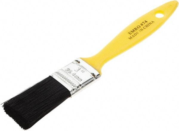 Osborn - 1" Flat Polyester General Purpose Paint Brush - 1-3/4" Bristle Length, Plastic Beavertail Handle - A1 Tooling