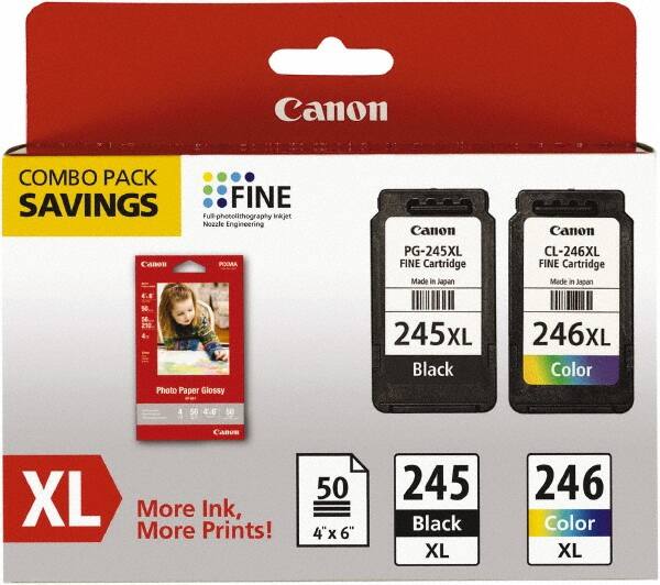 Canon - Ink & Paper Combo - Use with Canon PIXMA iP2820, MG2420, MG2920, MG2924, MX492 - A1 Tooling