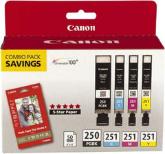 Canon - Ink & Paper Combo - Use with Canon PIXMA iP7220, iP7250, iP8720, iX6820, MG5420, MG5450, MG5520, MG5620, MG6320, MG6420, MG6620, MG7120, MX922 - A1 Tooling