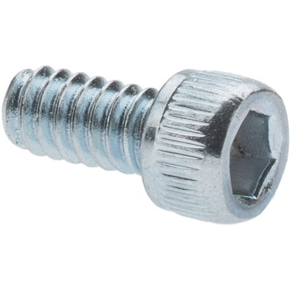 Value Collection - 3/8-16 UNC Hex Socket Drive, Socket Cap Screw - Alloy Steel, Zinc-Plated Finish, Partially Threaded, 3" Length Under Head - A1 Tooling