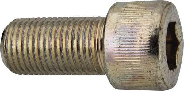 Value Collection - 1/2-20 UNF Hex Socket Drive, Socket Cap Screw - Alloy Steel, Zinc-Plated Finish, Fully Threaded, 1" Length Under Head - A1 Tooling