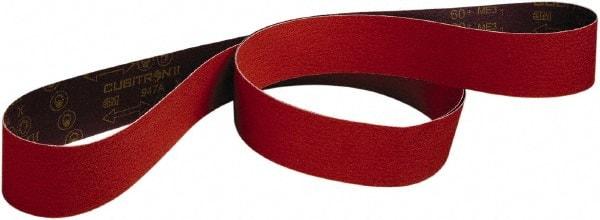 3M - 3-1/2" Wide x 15-1/2" OAL, 80 Grit, Ceramic Abrasive Belt - Ceramic, Medium, Coated, Series 947A - A1 Tooling