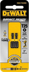 DeWALT - T25 Torx Bit - 1/4" Hex Drive, 1" OAL - A1 Tooling