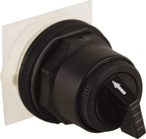 Schneider Electric - 30mm Mount Hole, 4 Position, Knob and Pushbutton Operated, Selector Switch Only - Black, Maintained (MA), without Contact Blocks, Anticorrosive, Weatherproof, Dust and Oil Resistant - A1 Tooling