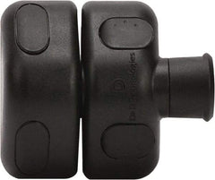 D&D Technologies - 1-1/4" Bar Latch Length, 2-3/4" High, Polymer Adjustable Gate Latch - Black Finish, 1/2" Hole Diam - A1 Tooling