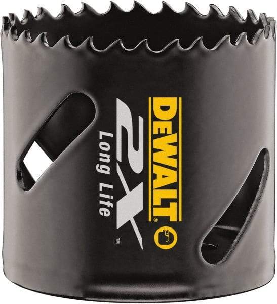 DeWALT - 11/16" Diam, 1-7/8" Cutting Depth, Hole Saw - Bi-Metal Saw, Toothed Edge - A1 Tooling