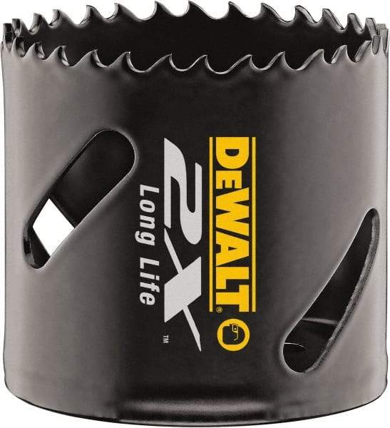 DeWALT - 1" Diam, 1-7/8" Cutting Depth, Hole Saw - Bi-Metal Saw, Toothed Edge - A1 Tooling