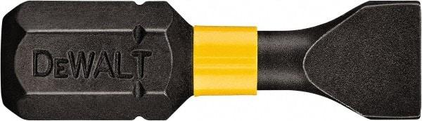 DeWALT - 1/4" Slotted Screwdriver Bit - 1/4" Hex Drive, 1" OAL - A1 Tooling