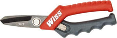 Wiss - 1-3/4" LOC, 7" OAL Stainless Steel Shears - Ergonomic, Plastic Straight Handle, For General Purpose Use - A1 Tooling