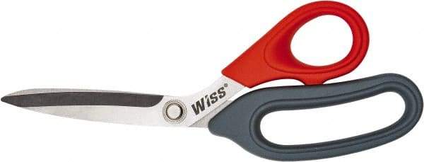 Wiss - 3" LOC, 8-1/2" OAL Stainless Steel Scissors - Plastic Offset Bent Handle, For General Purpose Use - A1 Tooling