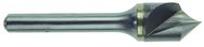 1/2" Size-1/4 Shank; 120°-Carbide Single Flute Countersink - A1 Tooling