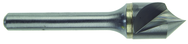 1" Size-1/2 Shank-100°-Carbide Single Flute Countersink - A1 Tooling
