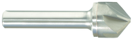 1/2" Size-1/4" Shank-120° Carbide-Bright 6 Flute Chatterless Countersink - A1 Tooling