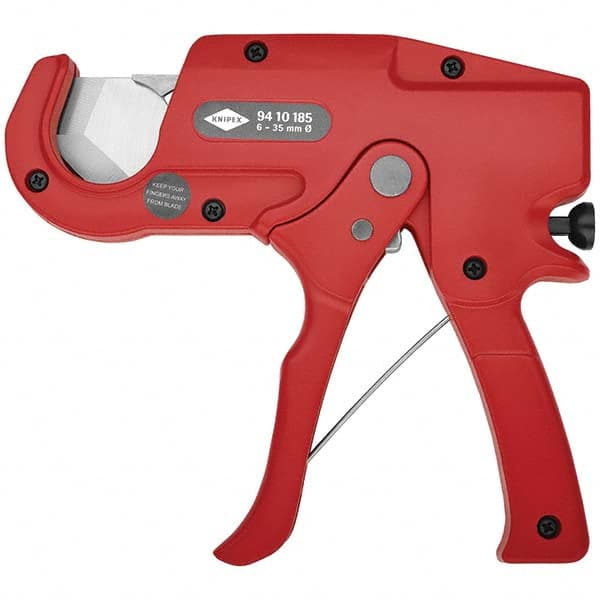 Knipex - Pipe & Tube Cutters Type: Trigger Action Plastic Pipe and Hose Cutter Maximum Pipe Capacity (Inch): 1-3/8 - A1 Tooling