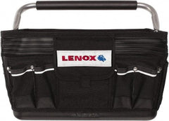 Lenox - 23 Pocket Black Ballistic Nylon Tool Bag - 19" Wide x 10" Deep x 12" High - A1 Tooling