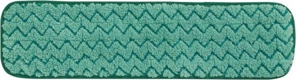 Rubbermaid - 469.9mm Long x 5-1/2" Wide Microfiber Dust Mop Pad - Green, Looped Head, Launderable - A1 Tooling