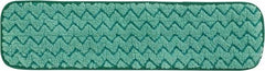 Rubbermaid - 469.9mm Long x 5-1/2" Wide Microfiber Dust Mop Pad - Green, Looped Head, Launderable - A1 Tooling