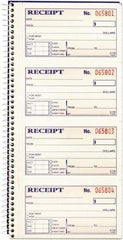 Adams Business Forms - 200 Sheet, 2-3/4 x 4-3/4", Receipt Book - A1 Tooling