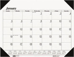 House of Doolittle - 12 Sheet, 22 x 17", Desk Pad - White - A1 Tooling