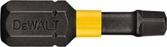 DeWALT - #0" Square Size Square Recess Bit - 1/4" Hex Drive, 1" OAL - A1 Tooling