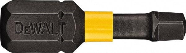 DeWALT - #1" Square Size Square Recess Bit - 1/4" Hex Drive, 1" OAL - A1 Tooling