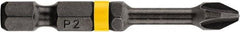 DeWALT - #2 Phillips Screwdriver Bit - 1/4" Hex Drive, 2" OAL - A1 Tooling