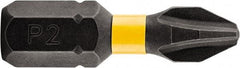 DeWALT - #1 Phillips Screwdriver Bit - 1/4" Hex Drive, 1" OAL - A1 Tooling