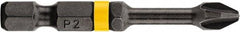 DeWALT - #3 Phillips Screwdriver Bit - 1/4" Hex Drive, 2" OAL - A1 Tooling