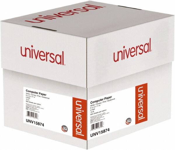 UNIVERSAL - White, Canary, Pink & Buff Four-Part Carbonless Paper - Use with Tractor-Feed Printers - A1 Tooling