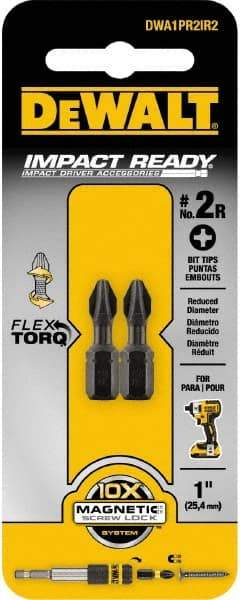 DeWALT - #2 Phillips Screwdriver Bit - 1/4" Hex Drive, 1" OAL - A1 Tooling