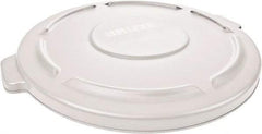 Rubbermaid - Round Lid for Use with 32 Gal Round Trash Cans - White, Low-Density Polyethylene, For Brute Trash Cans - A1 Tooling