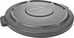 Rubbermaid - Round Lid for Use with 32 Gal Round Trash Cans - Gray, Low-Density Polyethylene, For Brute Trash Cans - A1 Tooling