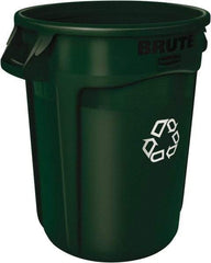 Rubbermaid - 44 Gal Green Round Trash Can - Polyethylene - A1 Tooling