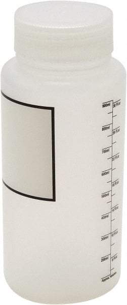 Dynalon Labware - 1,000 mL Wide-Mouth Bottle - Polypropylene, Translucent, 8.2" High x 3-1/2" Diam, 65mm Cap - A1 Tooling