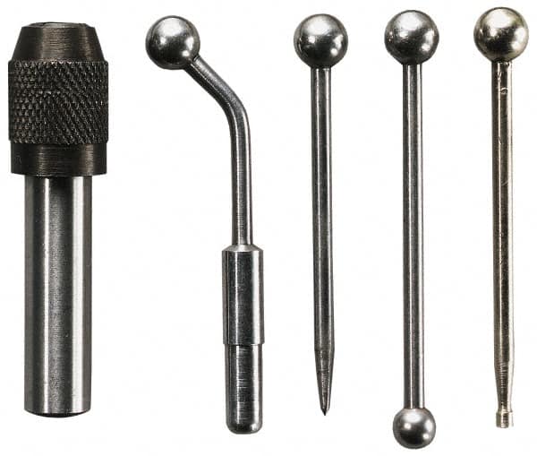 General - Single End, Center Finder Set Mechanical - Includes 4 Attachments, Case, Holder, 4 Pieces - A1 Tooling