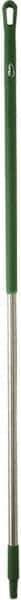 Vikan - 59 x 1-1/4" Aluminum Squeegee Handle - European Threaded Connection, Green - A1 Tooling