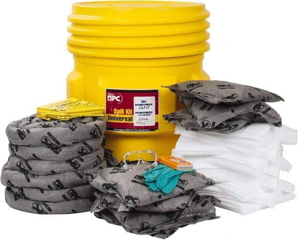 Brady SPC Sorbents - 63 Gal Capacity Universal Spill Kit - 65 Gal No Container Included - Refill Only - A1 Tooling