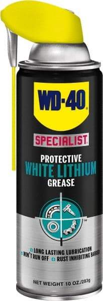 WD-40 Specialist - 10 oz Aerosol Lithium General Purpose Grease - White, Food Grade, 300°F Max Temp, NLGIG 2, - A1 Tooling