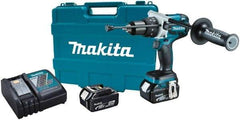 Makita - 18 Volt 1/2" Keyless Chuck Cordless Hammer Drill - 0 to 34,000 BPM, 0 to 400 & 0 to 1,500 RPM, Reversible, Ergonomic Handle - A1 Tooling